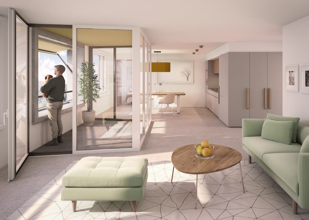 Waldeggweg: Wohnen + Balkon